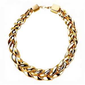 Rope Chain Gold Necklace PNG 06122024 PNG