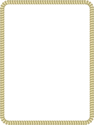 Rope Style Border Frame PNG image