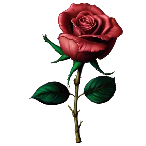 Rose Flower Sketch PNG Pew