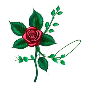 Rose Flower Sketch PNG Pyj