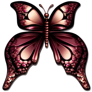 Rose Gold Butterfly Art Png 31 PNG image