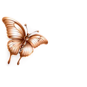 Rose Gold Butterfly Background Png Rco PNG image