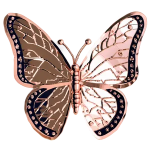 Rose Gold Butterfly Collection PNG Ljn PNG