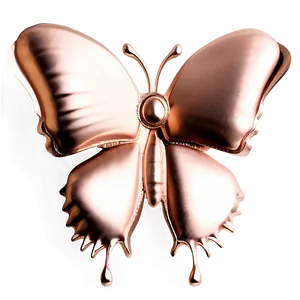 Rose Gold Butterfly Decoration Png 06282024 PNG image