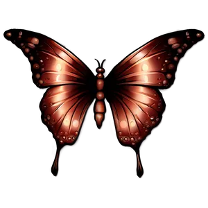 Rose Gold Butterfly Emblem PNG Ius9 PNG
