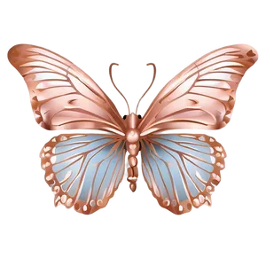 Rose Gold Butterfly Graphic Png 85 PNG image