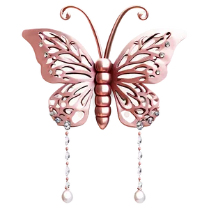 Rose Gold Butterfly Mobile PNG Cqf13 PNG