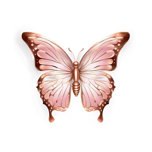 Rose Gold Butterfly Theme PNG 06282024