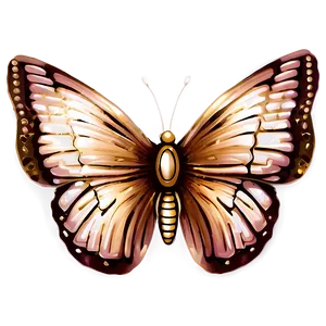 Rose Gold Butterfly Theme PNG Nqt PNG