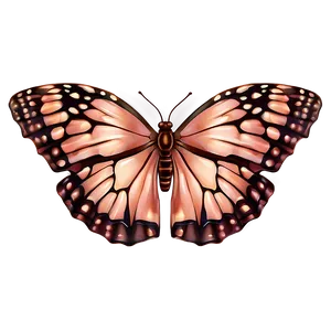 Rose Gold Butterfly Wing Png 58 PNG image