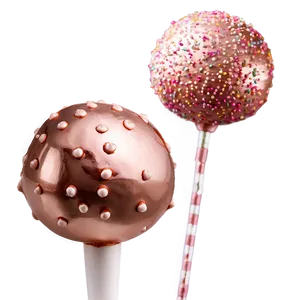 Rose Gold Cake Pop PNG 06212024