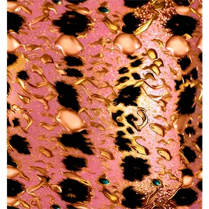 Rose Gold Glitter Animal Print PNG 06252024 PNG
