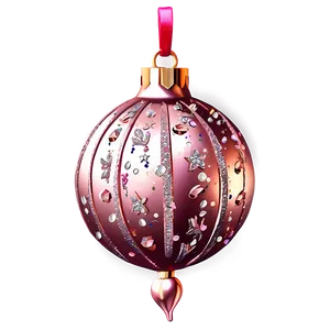 Rose Gold Glitter Christmas Ornaments Png Pin97 PNG image