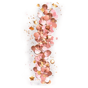 Rose Gold Glitter Confetti Png 87 PNG image