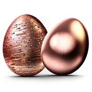 Rose Gold Glitter Easter Eggs Png Ddx31 PNG image