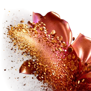 Rose Gold Glitter Explosion PNG Dhn61 PNG