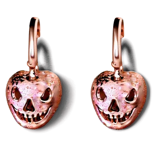Rose Gold Glitter Halloween Theme PNG 06252024