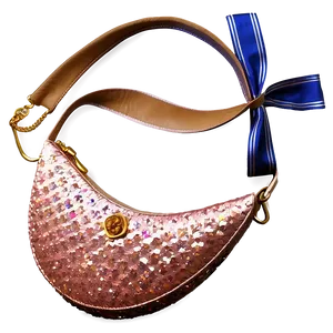 Rose Gold Glitter Handbag Png 06252024 PNG image