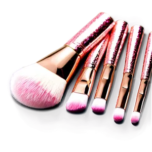 Rose Gold Glitter Makeup Brushes PNG 87 PNG