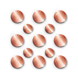 Rose Gold Glitter Polka Dots PNG Msi67 PNG