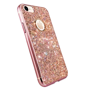 Rose Gold Glitter Smartphone PNG Kgg