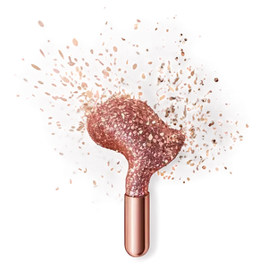 Rose Gold Glitter Splashes PNG 90