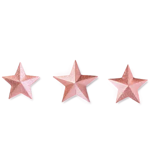 Rose Gold Glitter Stars PNG Ffh