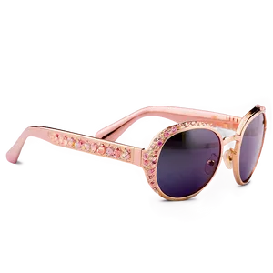 Rose Gold Glitter Sunglasses Png 16 PNG image