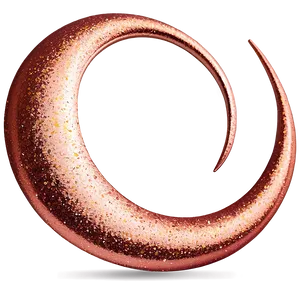 Rose Gold Glitter Swirls PNG Meq