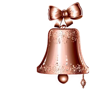 Rose Gold Glitter Wedding Bells Png 88 PNG image