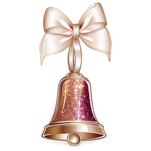 Rose Gold Glitter Wedding Bells PNG Sjq82 PNG