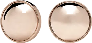Rose Gold Hoop Earrings PNG