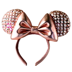 Rose Gold Minnie Mouse Ears Png Sjd95 PNG image