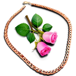 Rose Gold Necklace PNG Dnx