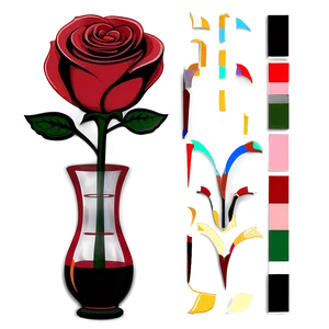Rose In Vase Clipart PNG Iqp17 PNG