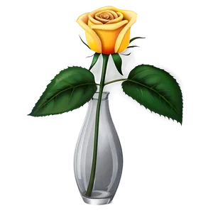 Rose In Vase PNG 33