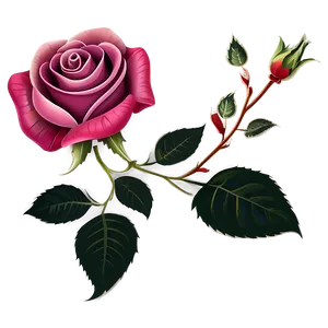 Rose Pattern PNG Owb