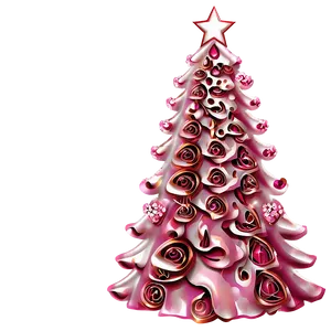 Rose Pink Christmas Tree PNG 42 PNG