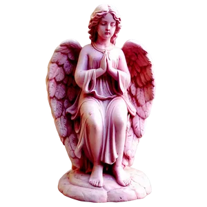 Rose Quartz Angel Statue PNG 32