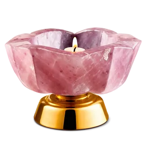 Rose Quartz Candle Holder Png Nmn PNG image