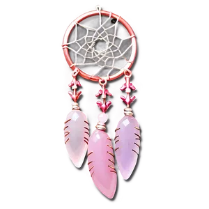 Rose Quartz Dreamcatcher Charm PNG Dxh65 PNG
