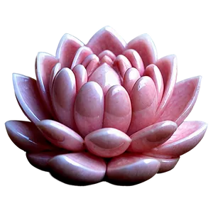 Rose Quartz Lotus Flower Carving Png Ukj10 PNG image