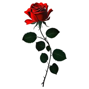 Rose Silhouette PNG Glc98