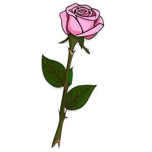 Rose Stem Clipart PNG 06272024