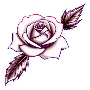 Rose Tattoo Clipart PNG Gkm52 PNG