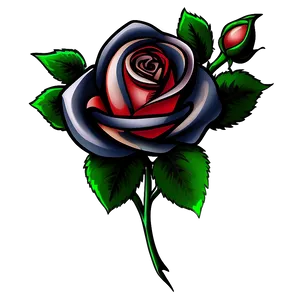 Rose Tattoo Design PNG 04292024