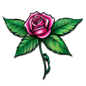 Rose Tattoo Design PNG Tao60