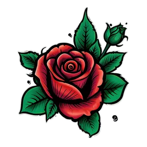 Rose Tattoo Illustration Png 05042024 PNG image