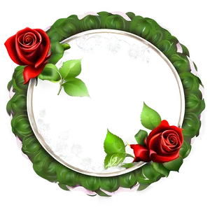 Rose Vector Border PNG 33