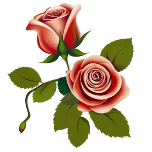 Rose Vector C PNG image